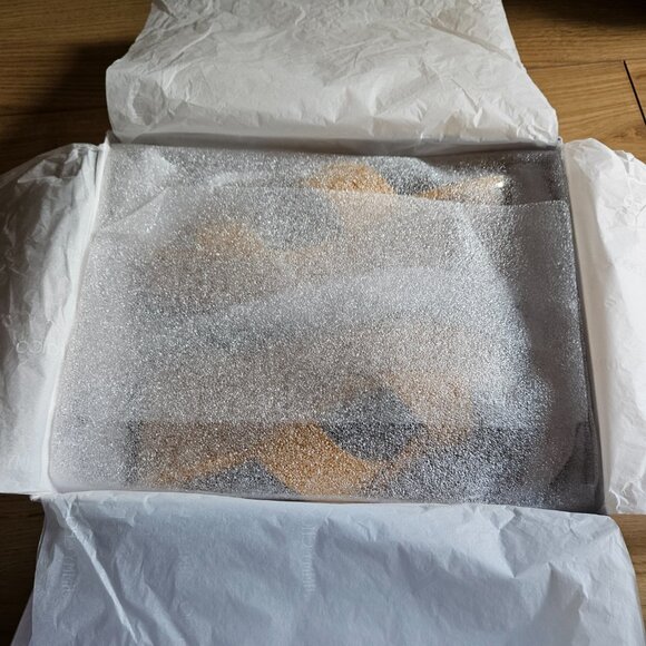 JIMMY CHOO Yellow Leather Cork Wedge Sandal [In Box] - Picture 7 of 11